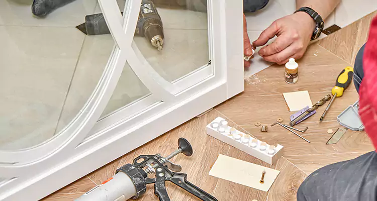 Interior Patio Door Casing Repair in Weston, FL